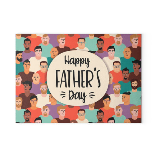 Best Dad Family Best Mum Glass Cutting Board - Unique Kitchen Decor, Perfect Gift for Chefs, Home Cooks, and Housewarmings, Ideal for Birthdays or Holidays