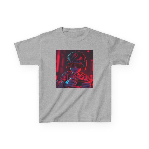 Music Gaming Gamer  T-Shirt - Heavy Cotton Tee for Playful Youth - Image 5