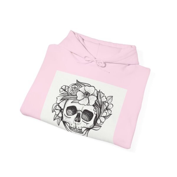 Skull Roses Tattoo Flowers Hoodie, Gothic Sweatshirt, Edgy Pullover, Dark Floral - Image 60
