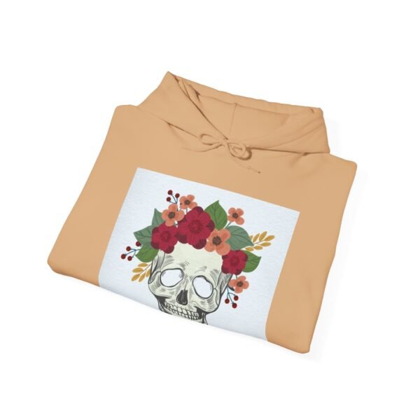 Skull Roses Tattoo Flowers Hoodie, Gothic Sweatshirt, Edgy Pullover, Dark Floral - Image 24