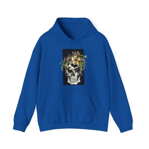Skull Roses Tattoo Flowers Hoodie, Gothic Sweatshirt, Edgy Pullover, Dark Floral - Image 49