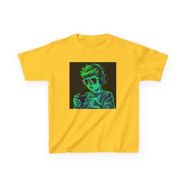 Music Gaming Gamer  T-Shirt - Heavy Cotton Tee for Playful Youth - Image 13