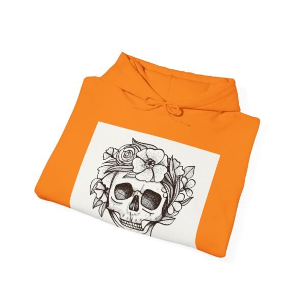 Skull Roses Tattoo Flowers Hoodie, Gothic Sweatshirt, Edgy Pullover, Dark Floral - Image 32