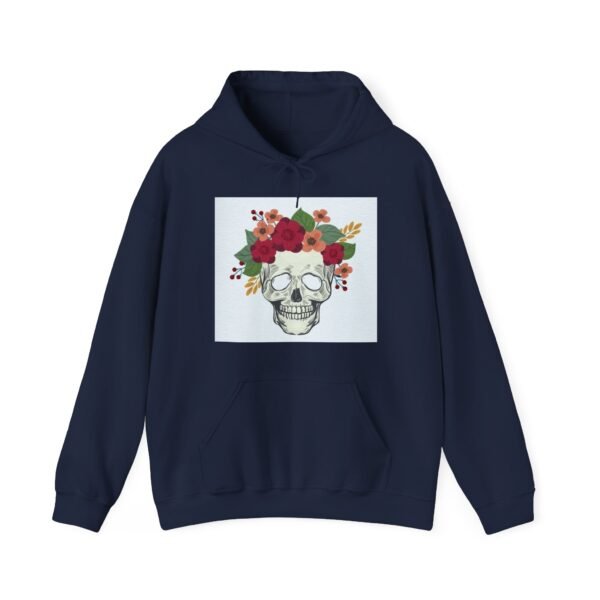 Skull Roses Tattoo Flowers Hoodie, Gothic Sweatshirt, Edgy Pullover, Dark Floral - Image 53