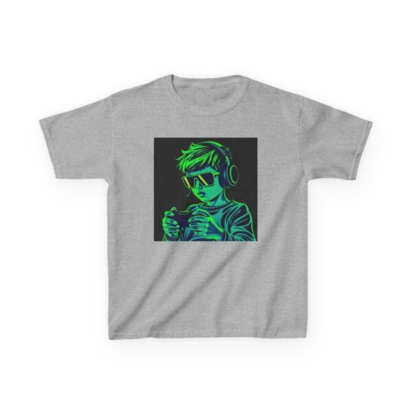Music Gaming Gamer  T-Shirt - Heavy Cotton Tee for Playful Youth - Image 5