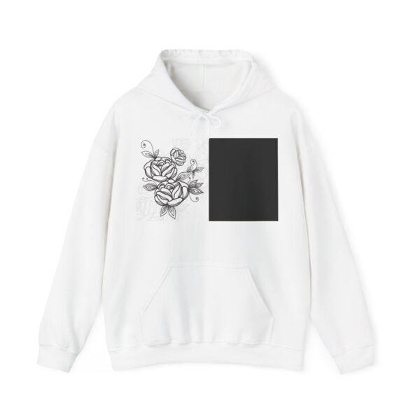 Skull Roses Tattoo Flowers Hoodie, Gothic Sweatshirt, Edgy Pullover, Dark Floral