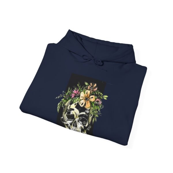 Skull Roses Tattoo Flowers Hoodie, Gothic Sweatshirt, Edgy Pullover, Dark Floral - Image 56