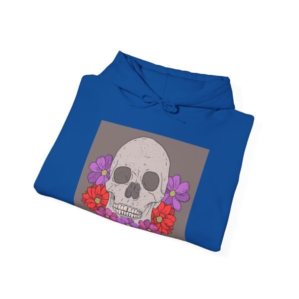 Skull Roses Tattoo Flowers Hoodie, Gothic Sweatshirt, Edgy Pullover, Dark Floral - Image 52