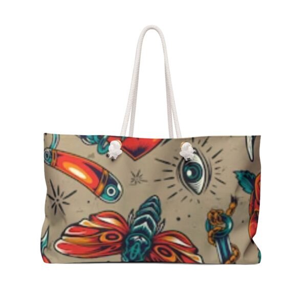 Tattoo Art Pattern Print Style Weekender Bag