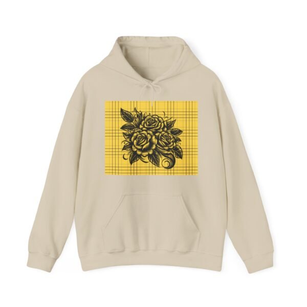 Skull Roses Tattoo Flowers Hoodie, Gothic Sweatshirt, Edgy Pullover, Dark Floral - Image 13