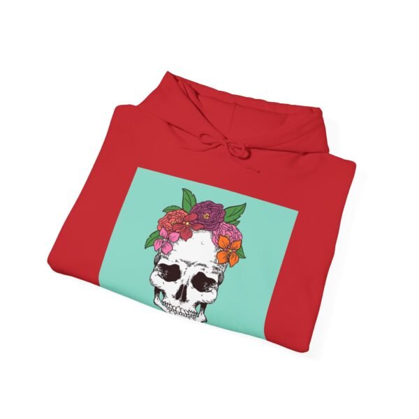 Skull Roses Tattoo Flowers Hoodie, Gothic Sweatshirt, Edgy Pullover, Dark Floral - Image 68