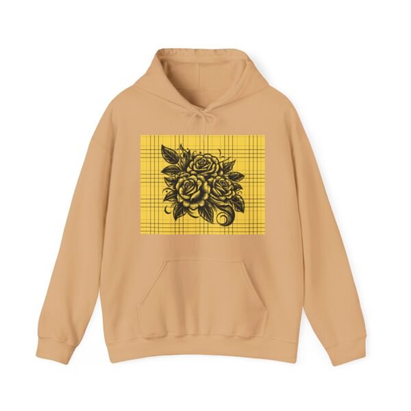 Skull Roses Tattoo Flowers Hoodie, Gothic Sweatshirt, Edgy Pullover, Dark Floral - Image 21