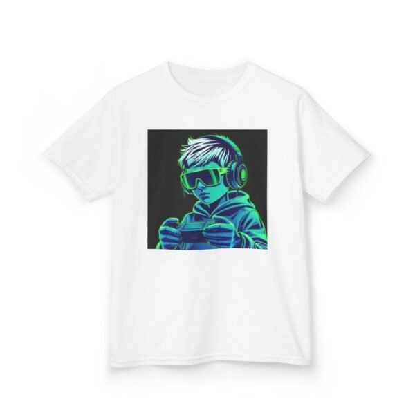 Music Gaming Gamer  T-Shirt - Heavy Cotton Tee for Playful Youth - Image 3
