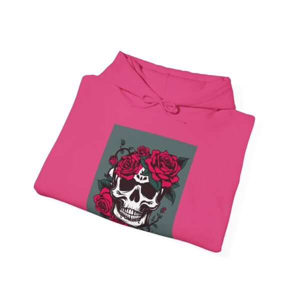 Skull Roses Tattoo Flowers Hoodie, Gothic Sweatshirt, Edgy Pullover, Dark Floral - Image 64