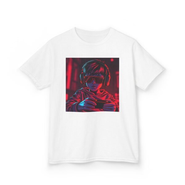 Music Gaming Gamer  T-Shirt - Heavy Cotton Tee for Playful Youth - Image 3