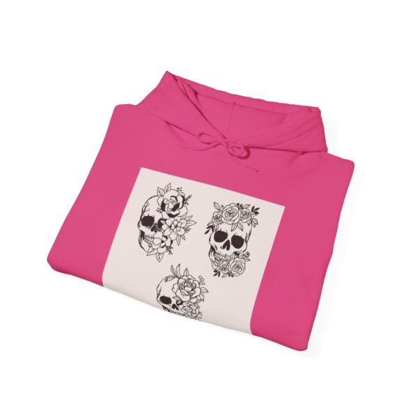 Skull Roses Tattoo Flowers Hoodie, Gothic Sweatshirt, Edgy Pullover, Dark Floral - Image 64