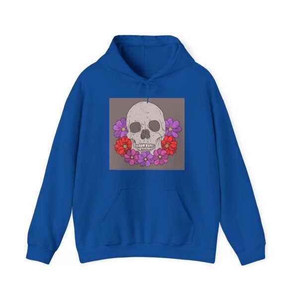 Skull Roses Tattoo Flowers Hoodie, Gothic Sweatshirt, Edgy Pullover, Dark Floral - Image 49