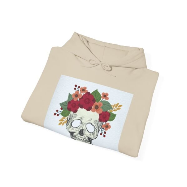 Skull Roses Tattoo Flowers Hoodie, Gothic Sweatshirt, Edgy Pullover, Dark Floral - Image 16