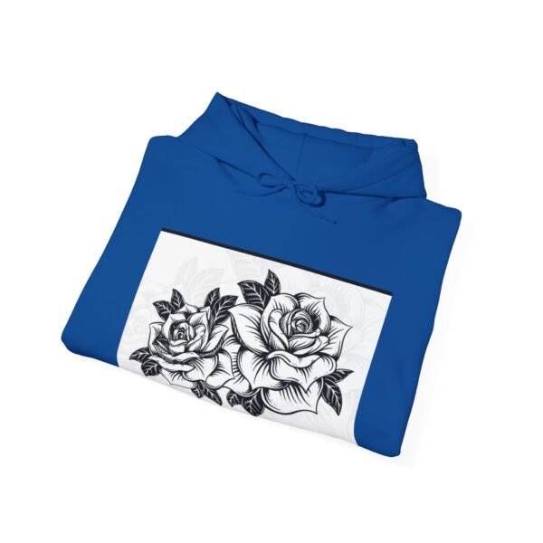 Skull Roses Tattoo Flowers Hoodie, Gothic Sweatshirt, Edgy Pullover, Dark Floral - Image 52