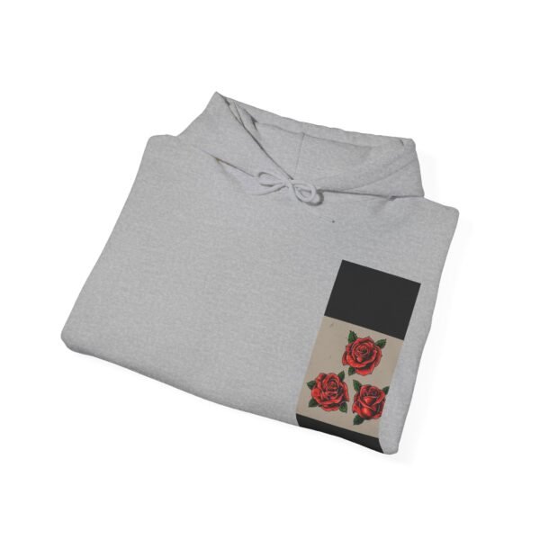 Skull Roses Tattoo Flowers Hoodie, Gothic Sweatshirt, Edgy Pullover, Dark Floral - Image 20