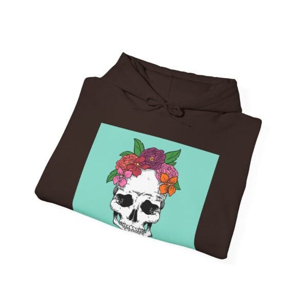 Skull Roses Tattoo Flowers Hoodie, Gothic Sweatshirt, Edgy Pullover, Dark Floral - Image 36