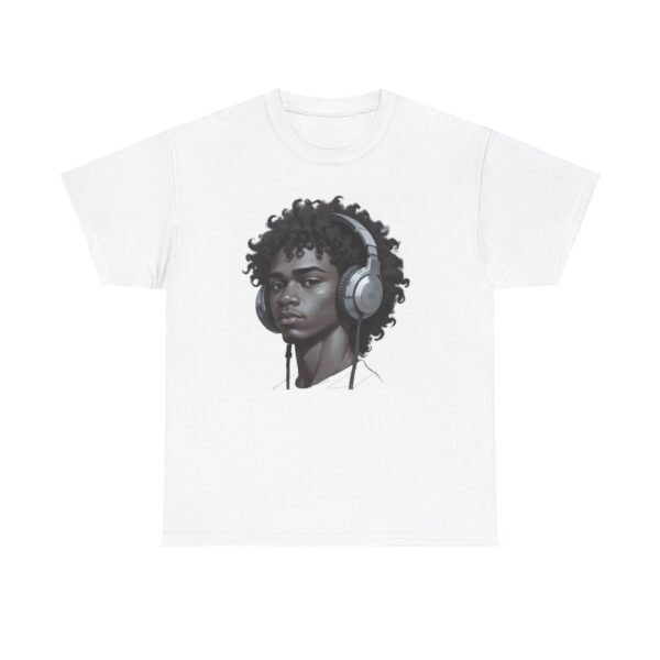 Music Unisex Heavy Cotton Tee - Vibrant Leaf Design