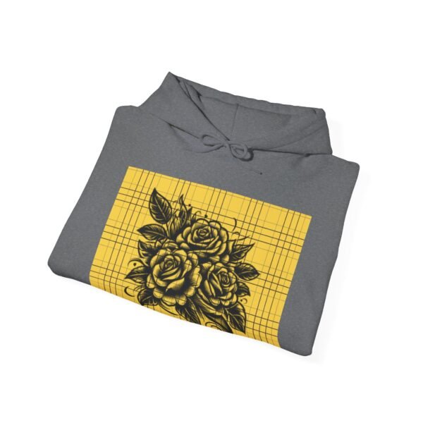 Skull Roses Tattoo Flowers Hoodie, Gothic Sweatshirt, Edgy Pullover, Dark Floral - Image 44
