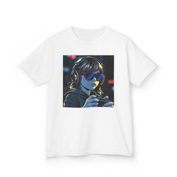 Music Gaming Gamer  T-Shirt - Heavy Cotton Tee for Playful Youth - Image 3