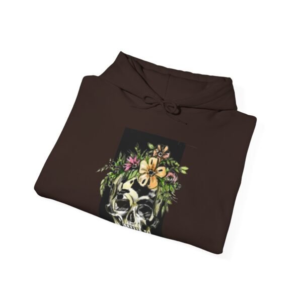 Skull Roses Tattoo Flowers Hoodie, Gothic Sweatshirt, Edgy Pullover, Dark Floral - Image 36
