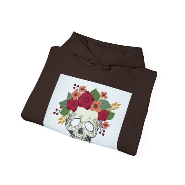 Skull Roses Tattoo Flowers Hoodie, Gothic Sweatshirt, Edgy Pullover, Dark Floral - Image 36
