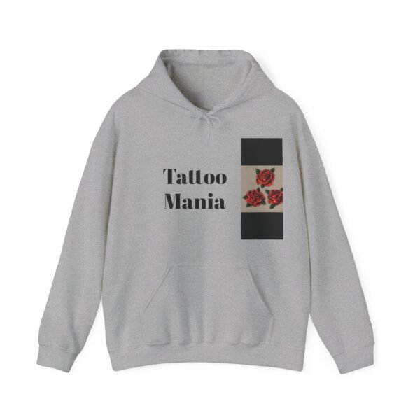 Skull Roses Tattoo Flowers Hoodie, Gothic Sweatshirt, Edgy Pullover, Dark Floral - Image 17
