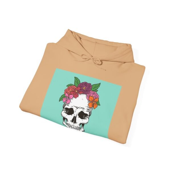 Skull Roses Tattoo Flowers Hoodie, Gothic Sweatshirt, Edgy Pullover, Dark Floral - Image 24
