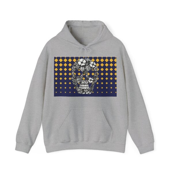 Skull Roses Tattoo Flowers Hoodie, Gothic Sweatshirt, Edgy Pullover, Dark Floral - Image 17