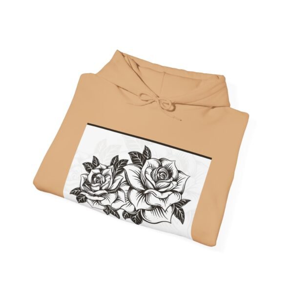 Skull Roses Tattoo Flowers Hoodie, Gothic Sweatshirt, Edgy Pullover, Dark Floral - Image 24