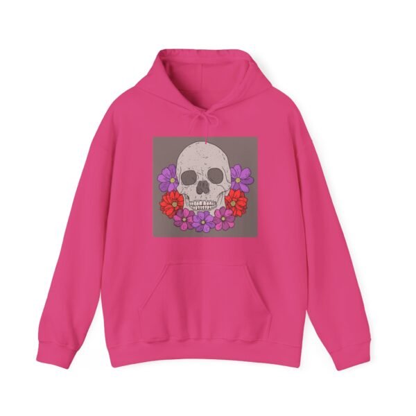 Skull Roses Tattoo Flowers Hoodie, Gothic Sweatshirt, Edgy Pullover, Dark Floral - Image 61