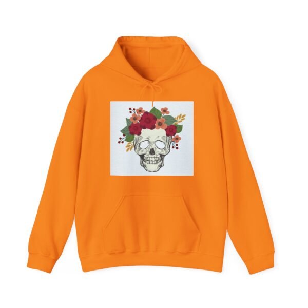 Skull Roses Tattoo Flowers Hoodie, Gothic Sweatshirt, Edgy Pullover, Dark Floral - Image 29