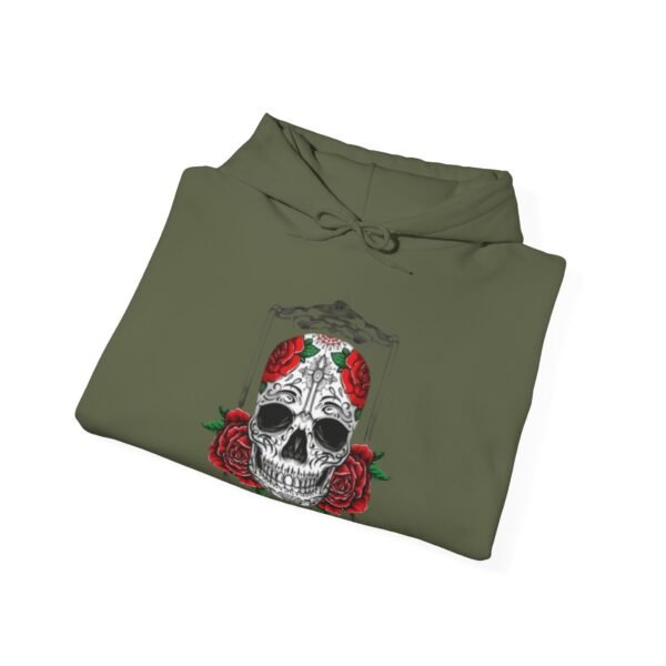 Skull Roses Tattoo Flowers Hoodie, Gothic Sweatshirt, Edgy Pullover, Dark Floral - Image 40