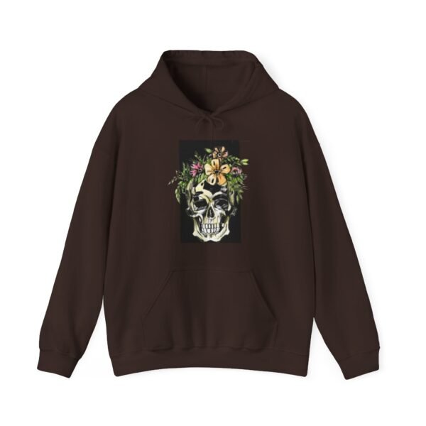 Skull Roses Tattoo Flowers Hoodie, Gothic Sweatshirt, Edgy Pullover, Dark Floral - Image 33