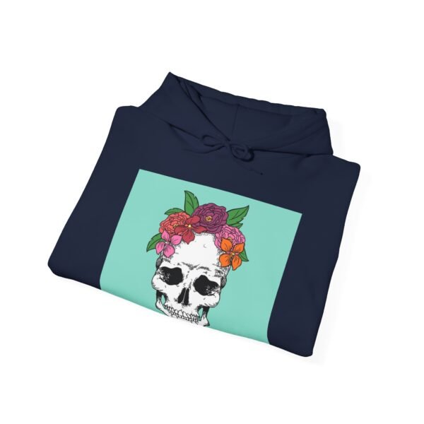 Skull Roses Tattoo Flowers Hoodie, Gothic Sweatshirt, Edgy Pullover, Dark Floral - Image 56