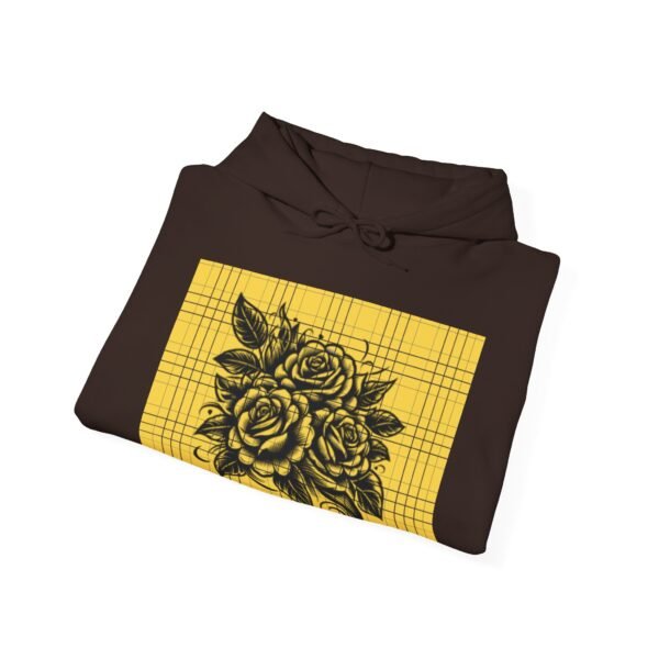 Skull Roses Tattoo Flowers Hoodie, Gothic Sweatshirt, Edgy Pullover, Dark Floral - Image 36