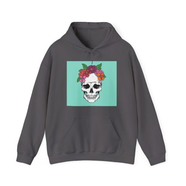 Skull Roses Tattoo Flowers Hoodie, Gothic Sweatshirt, Edgy Pullover, Dark Floral - Image 45