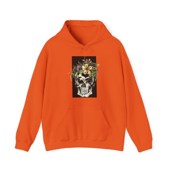 Skull Roses Tattoo Flowers Hoodie, Gothic Sweatshirt, Edgy Pullover, Dark Floral - Image 25