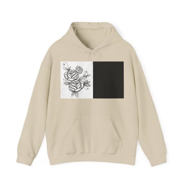 Skull Roses Tattoo Flowers Hoodie, Gothic Sweatshirt, Edgy Pullover, Dark Floral - Image 13