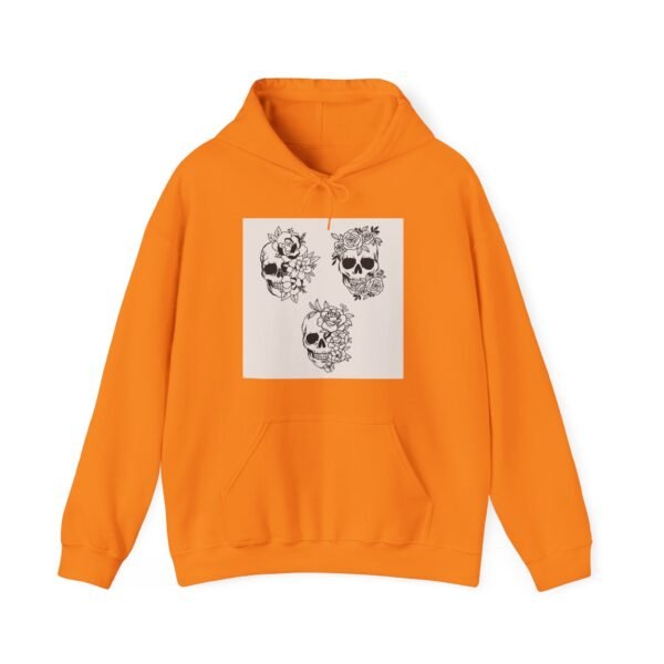 Skull Roses Tattoo Flowers Hoodie, Gothic Sweatshirt, Edgy Pullover, Dark Floral - Image 29