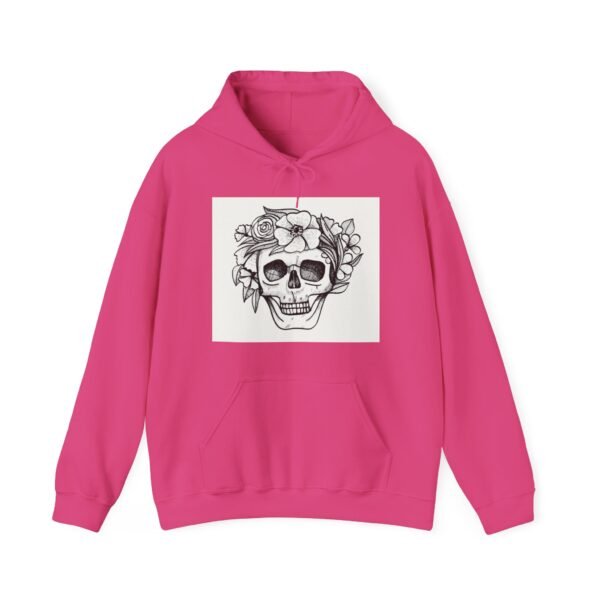 Skull Roses Tattoo Flowers Hoodie, Gothic Sweatshirt, Edgy Pullover, Dark Floral - Image 61