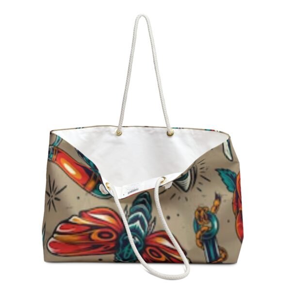 Tattoo Art Pattern Print Style Weekender Bag - Image 3
