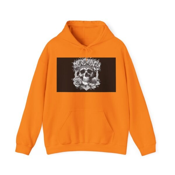 Skull Roses Tattoo Flowers Hoodie, Gothic Sweatshirt, Edgy Pullover, Dark Floral - Image 29