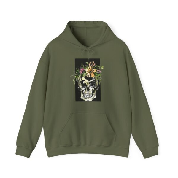 Skull Roses Tattoo Flowers Hoodie, Gothic Sweatshirt, Edgy Pullover, Dark Floral - Image 37
