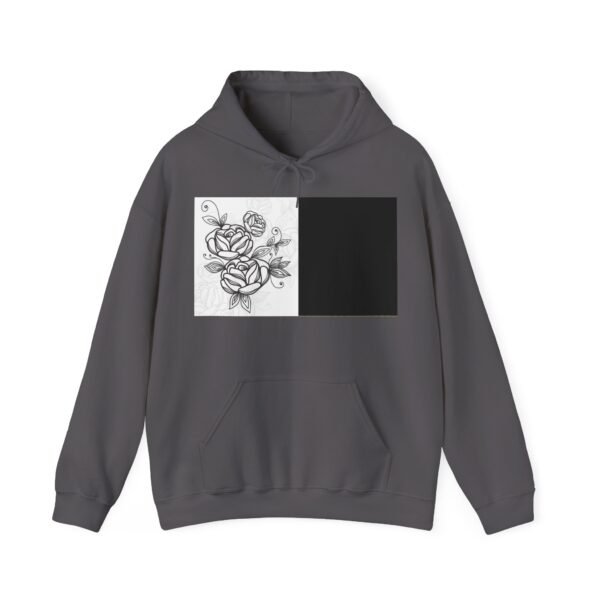 Skull Roses Tattoo Flowers Hoodie, Gothic Sweatshirt, Edgy Pullover, Dark Floral - Image 45