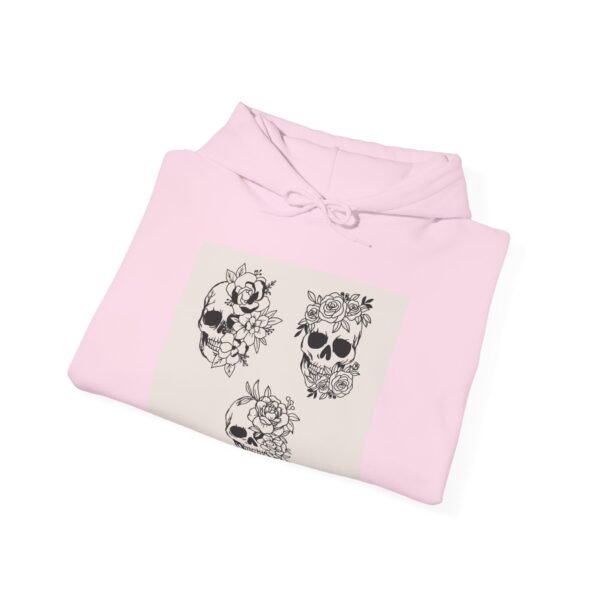 Skull Roses Tattoo Flowers Hoodie, Gothic Sweatshirt, Edgy Pullover, Dark Floral - Image 60